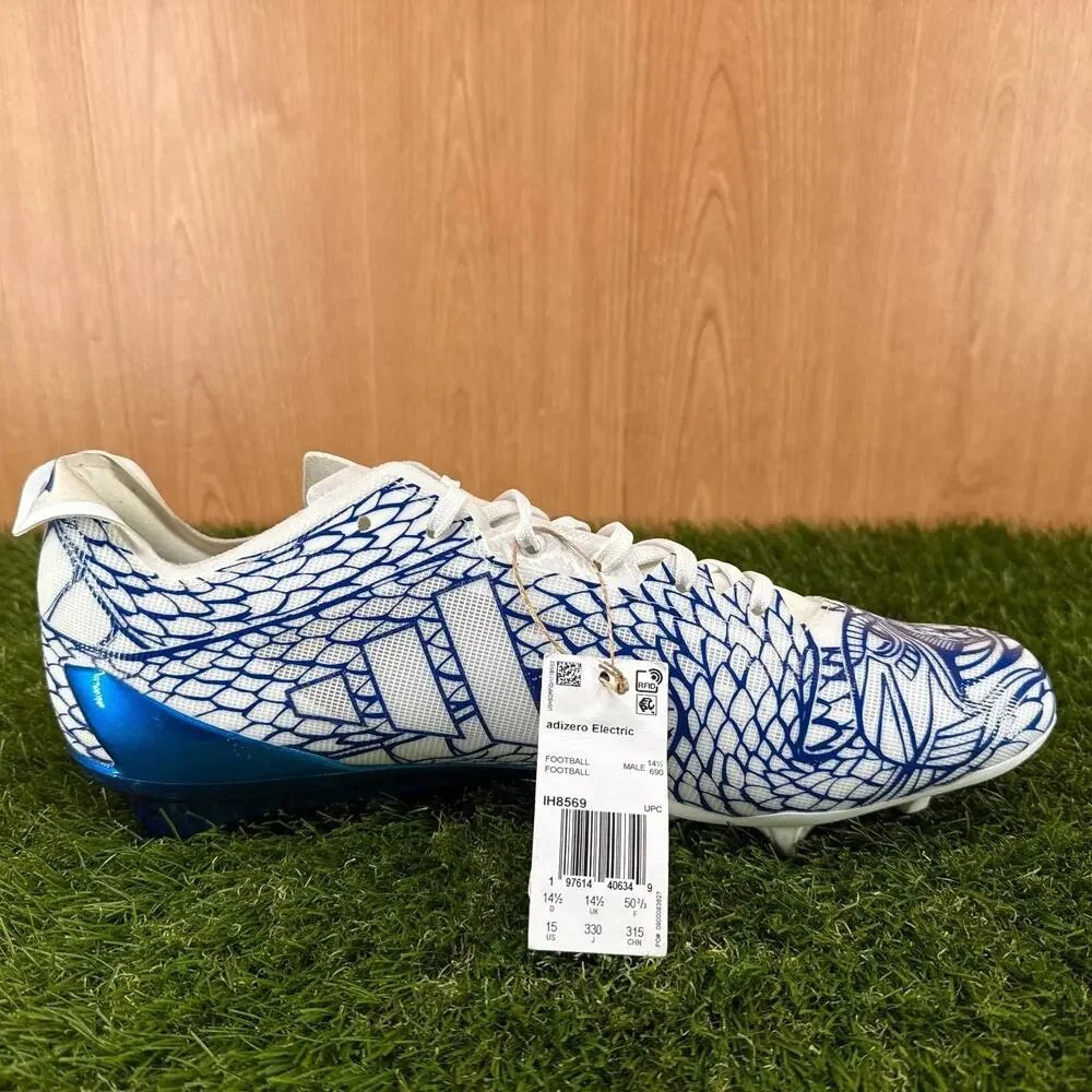 adidas Adizero Electric.2 Royal Blue White Football Cleats Men's Size 15